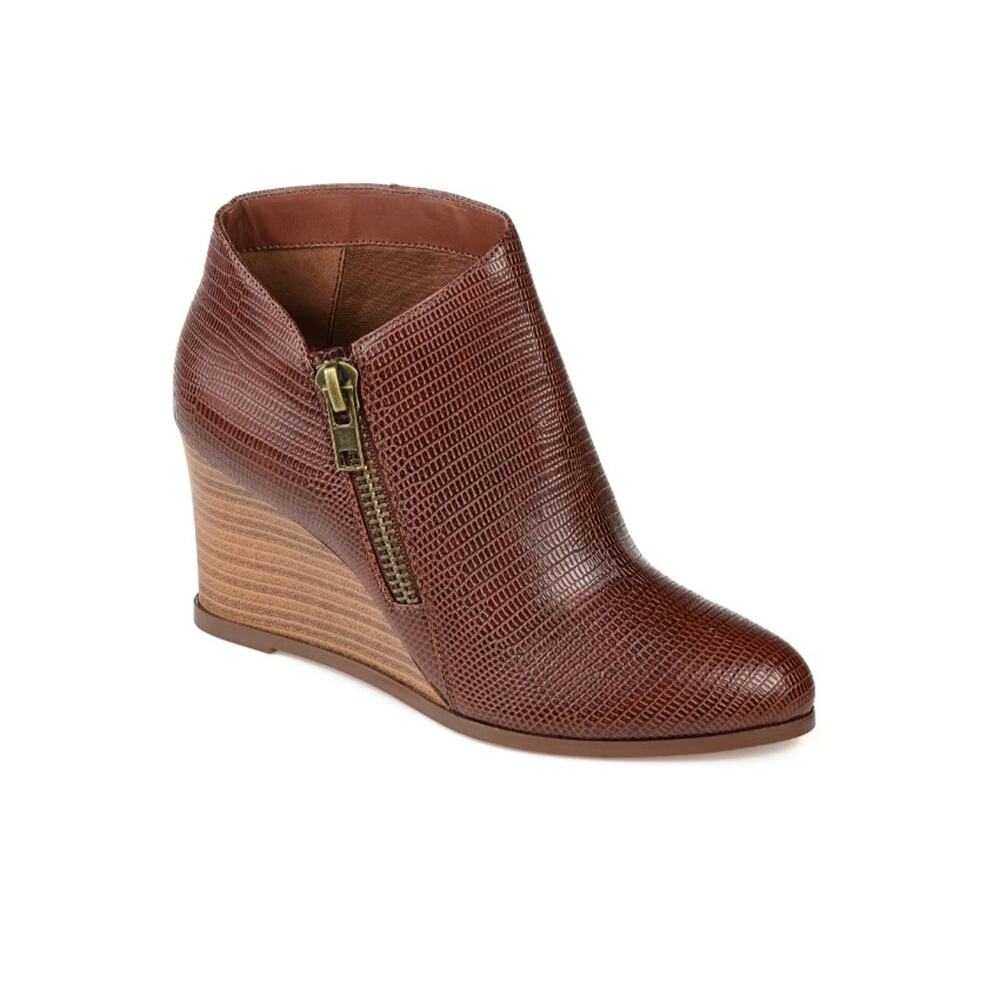 NWT Journee Collection Glam Wedge Ankle Boot sz 9.5